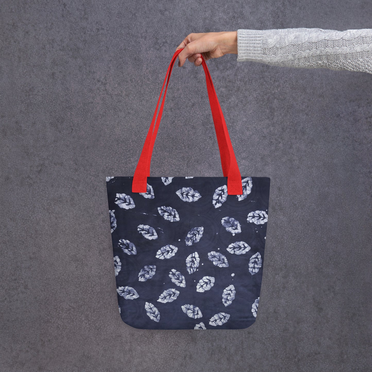 Indigo Leaf Tote Bag