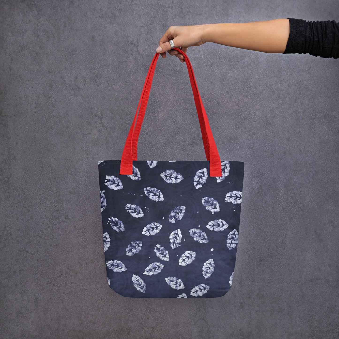 Indigo Leaf Tote Bag