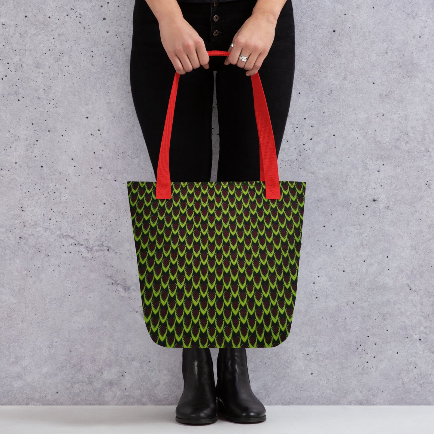 Green Flame Tote Bag