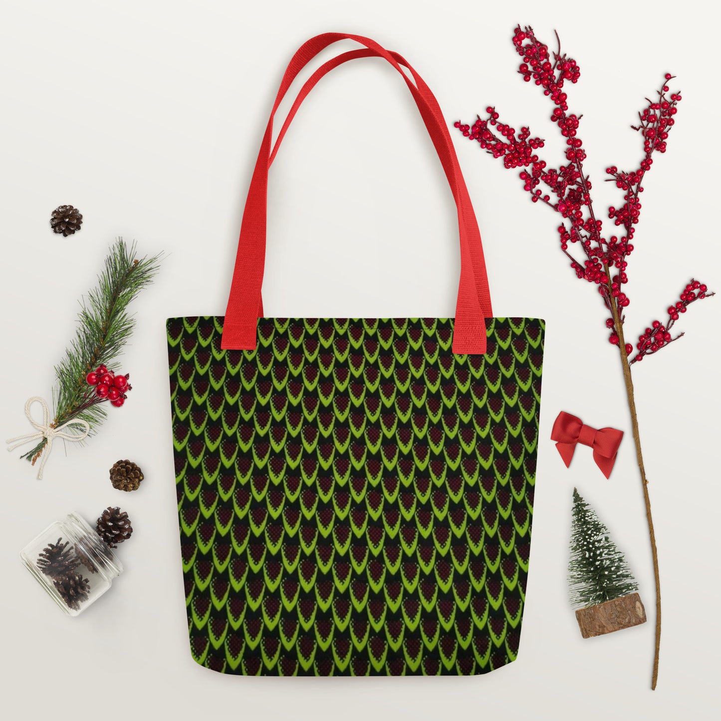 Green Flame Tote Bag