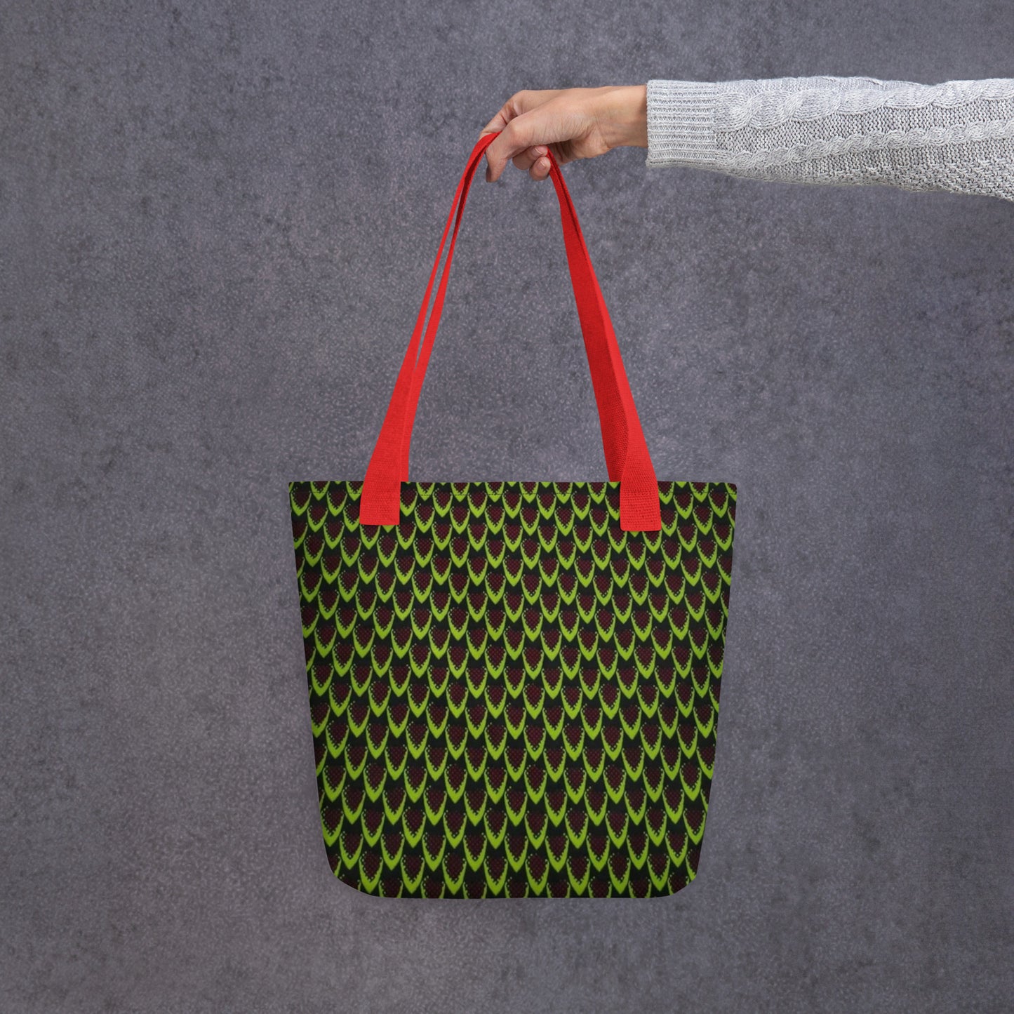 Green Flame Tote Bag