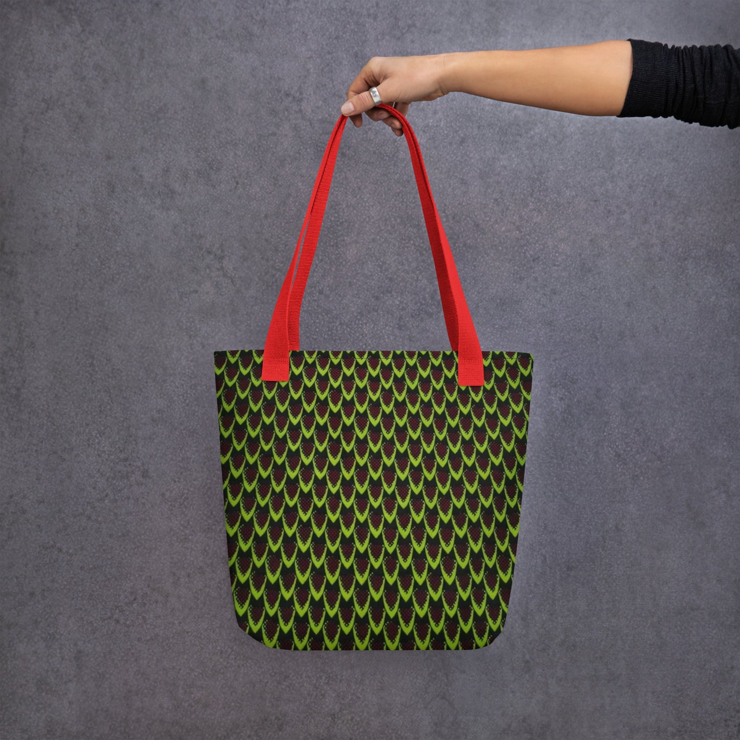 Green Flame Tote Bag