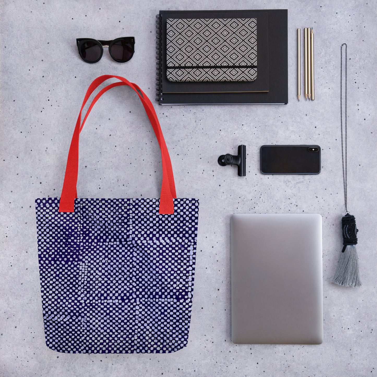 Purple Dots Tote Bag