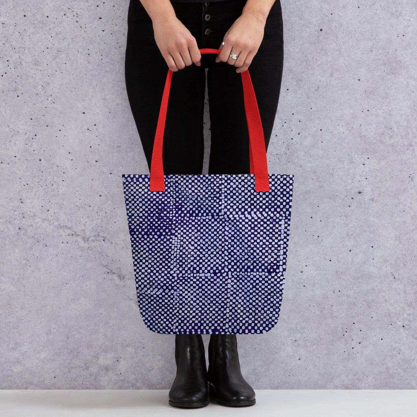 Purple Dots Tote Bag