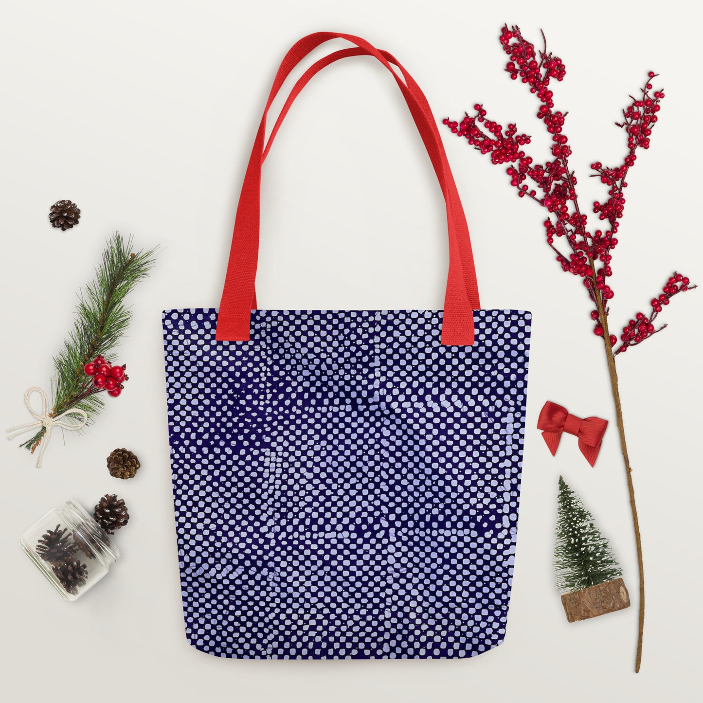 Purple Dots Tote Bag