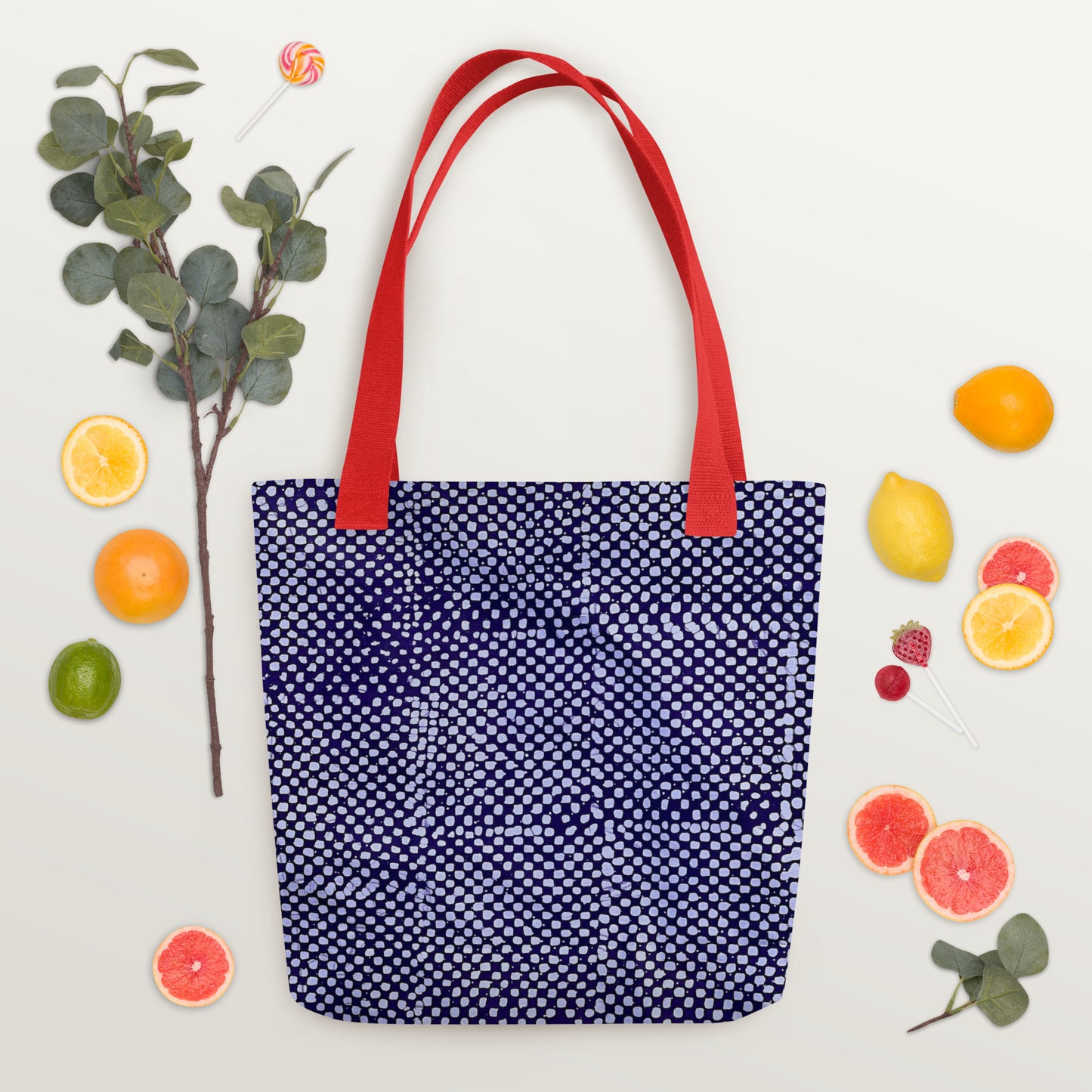 Purple Dots Tote Bag