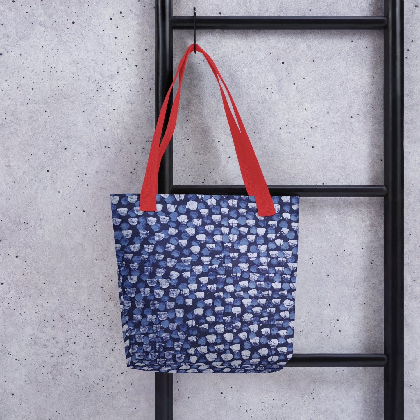 Blue Dotted Tote Bag