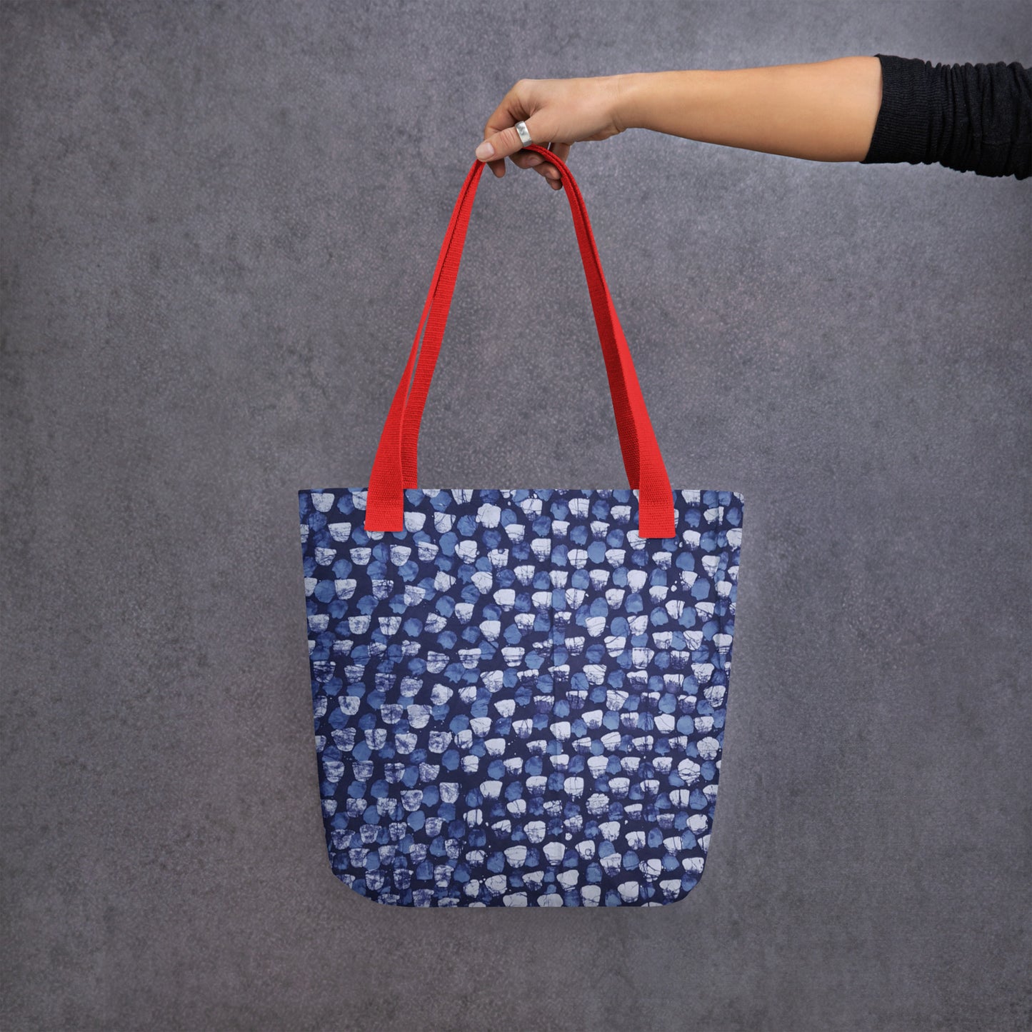 Blue Dotted Tote Bag