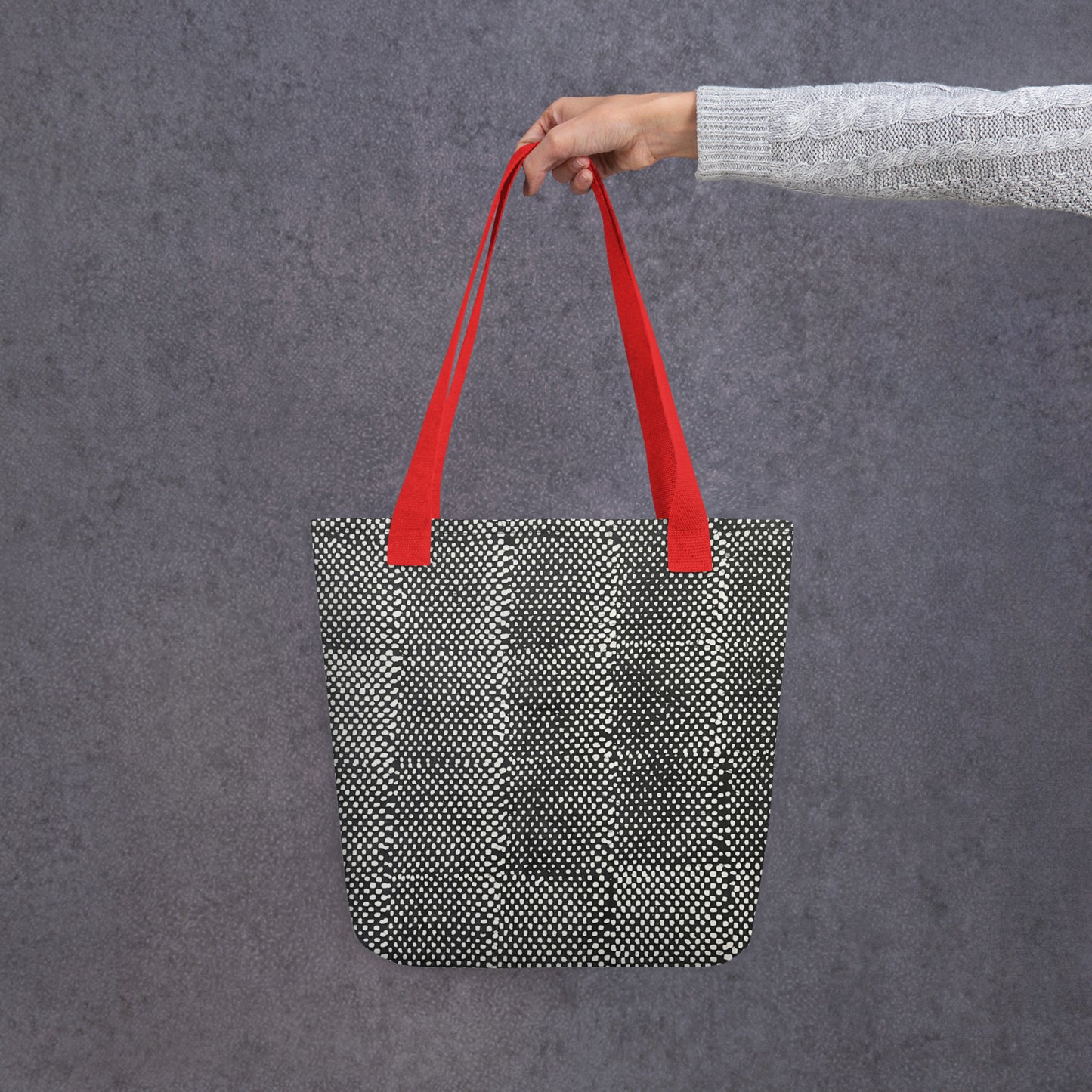 Black & White Dots Tote Bag