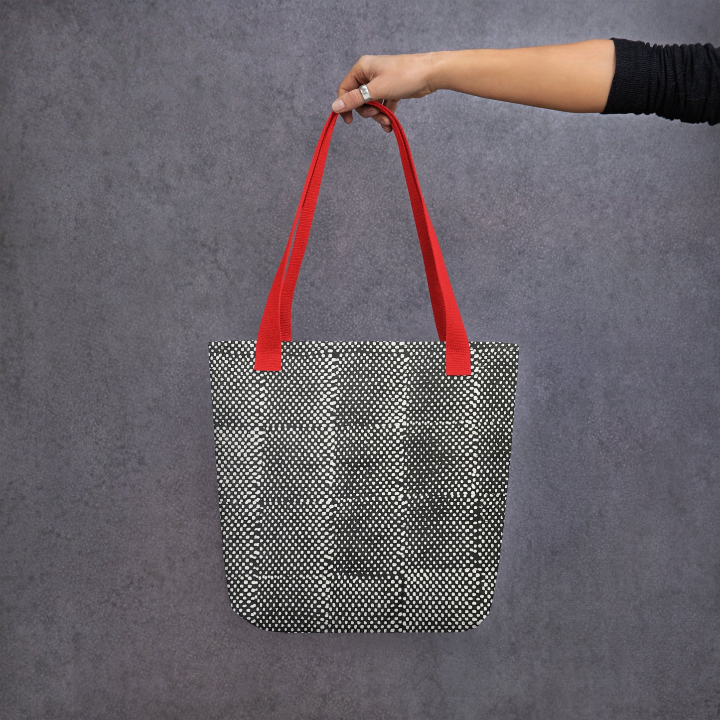 Black & White Dots Tote Bag