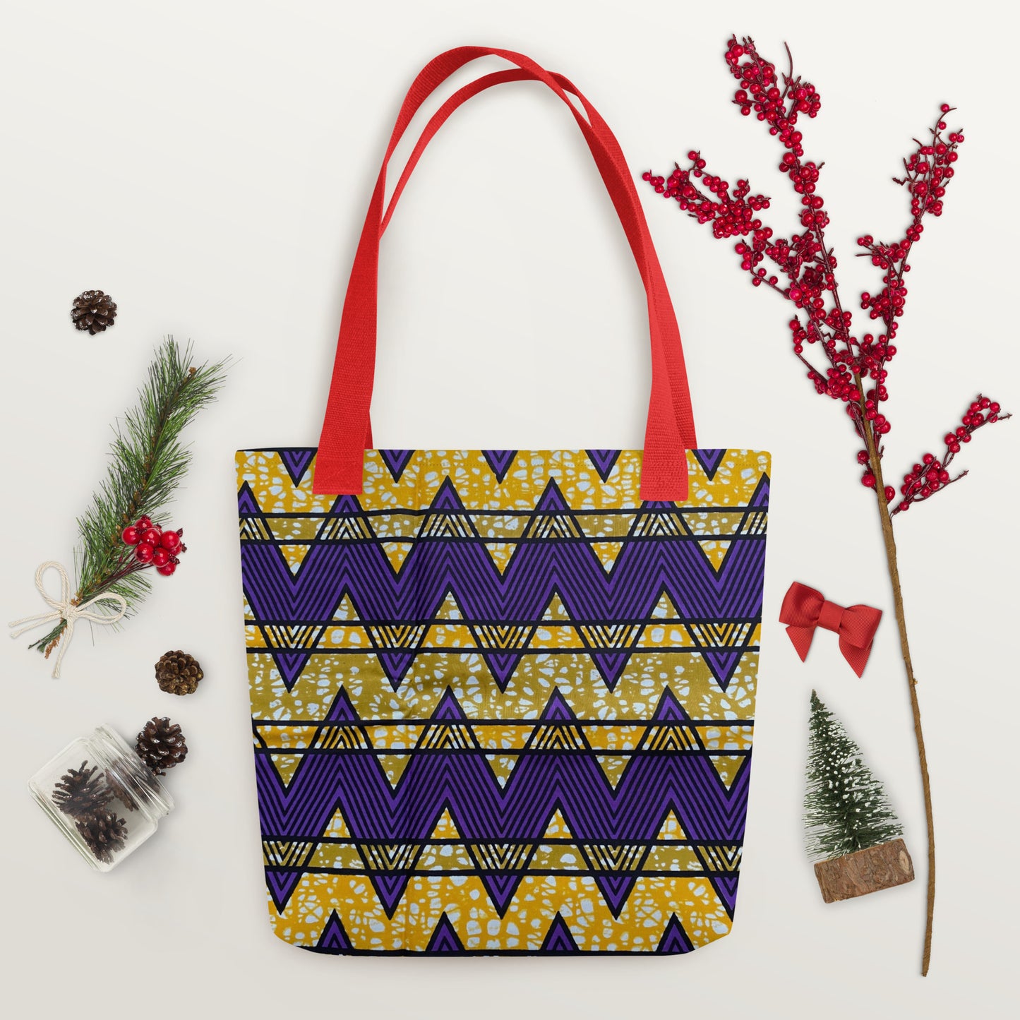 Purple Yellow Tote Bag