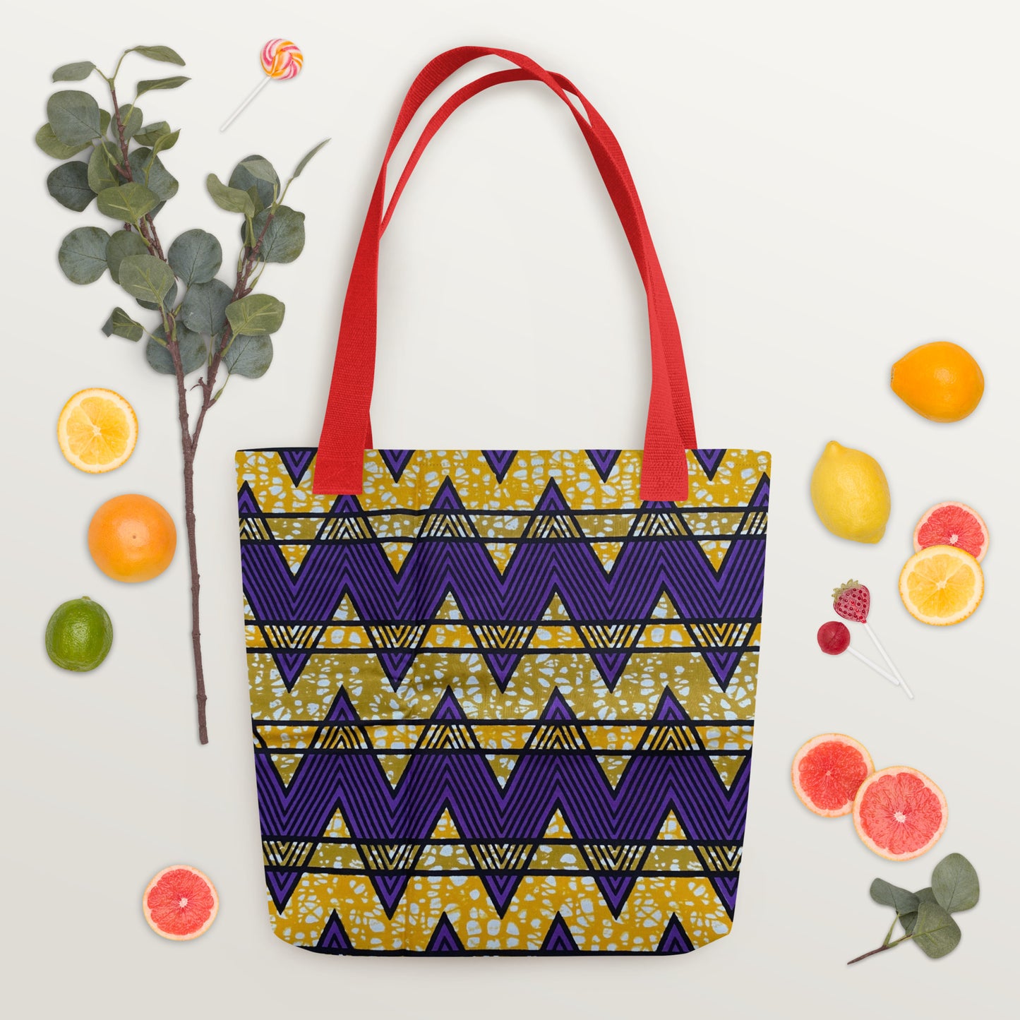 Purple Yellow Tote Bag