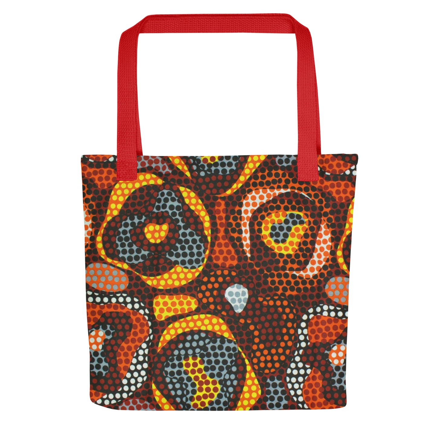 Multicolour Orange Tote Bag