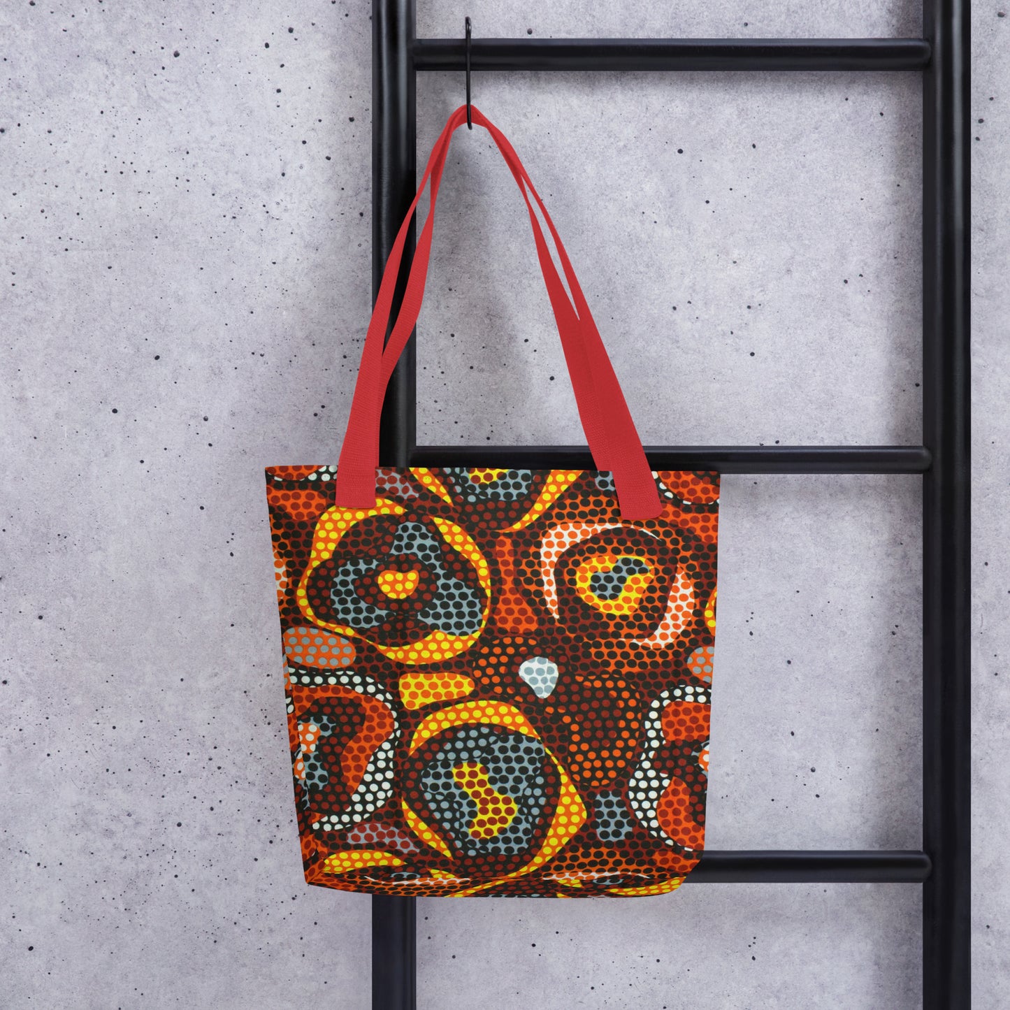 Multicolour Orange Tote Bag