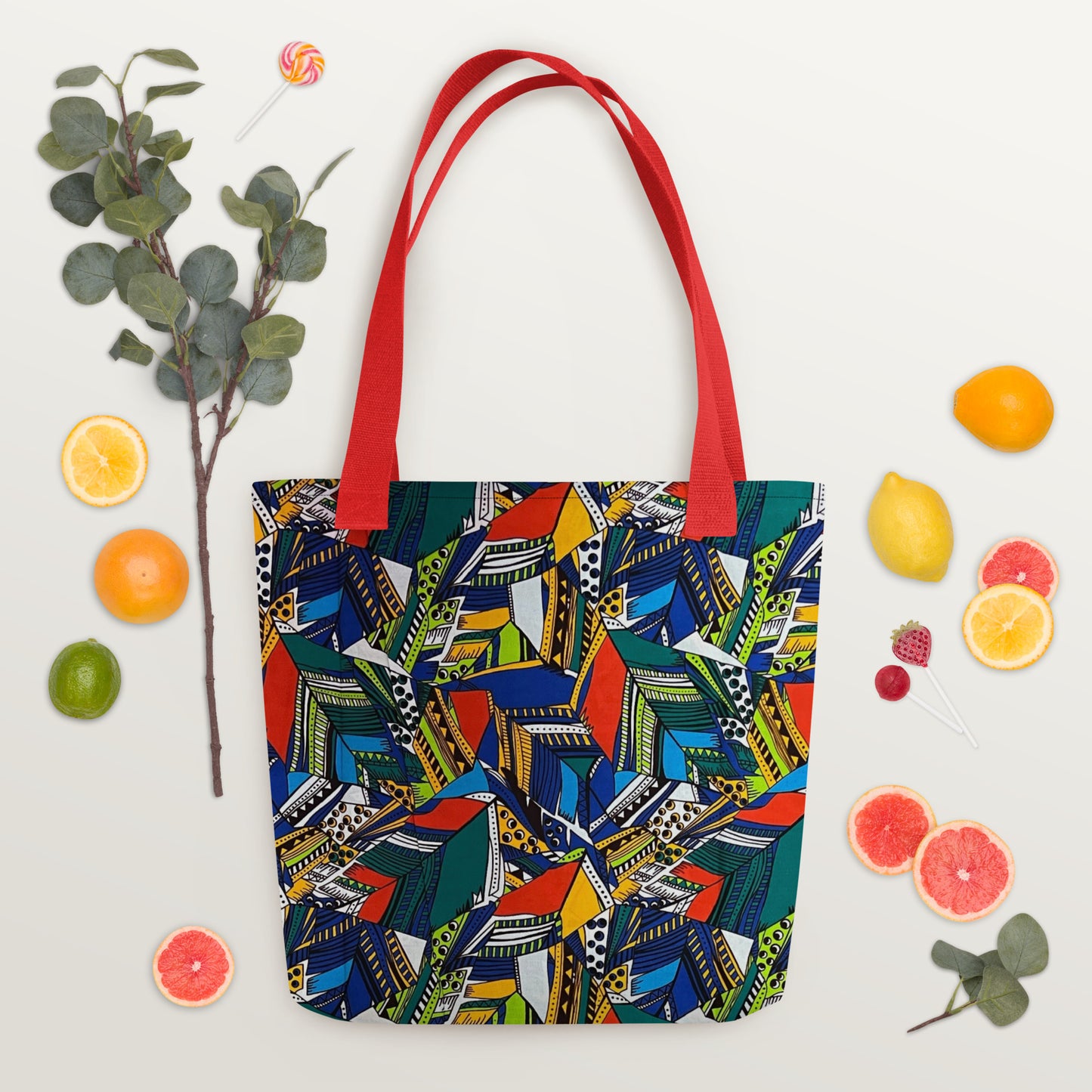 Multicolour Shapes Tote Bag