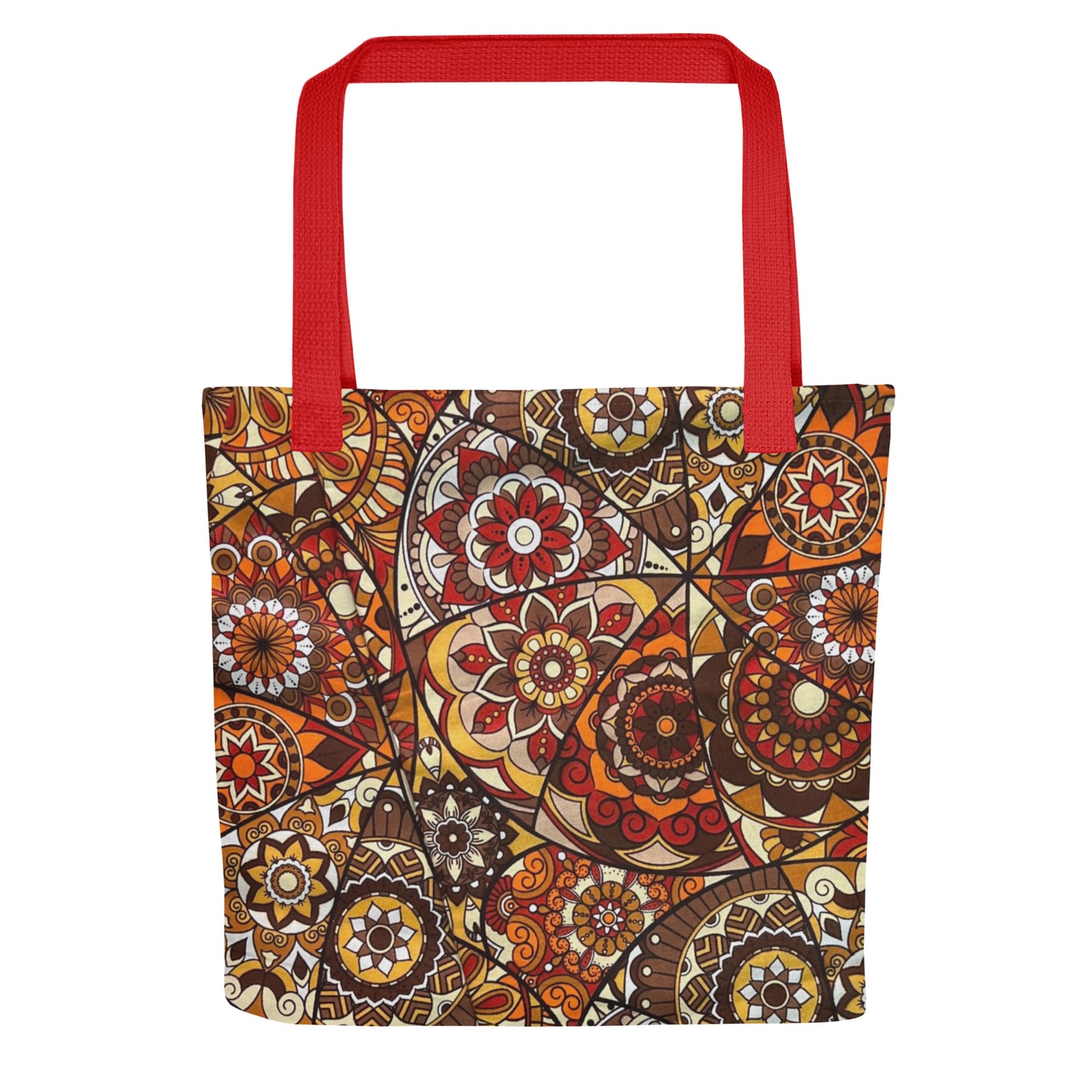 Multicolour Brown Tote Bag