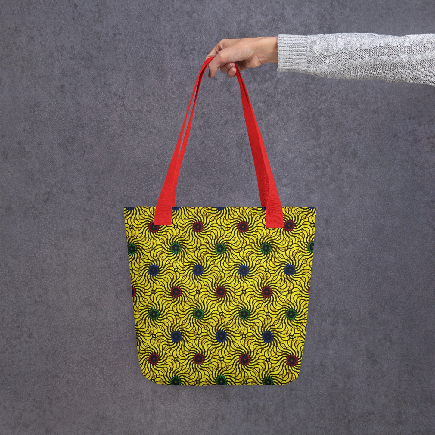 Multicolour Yellow Tote Bag