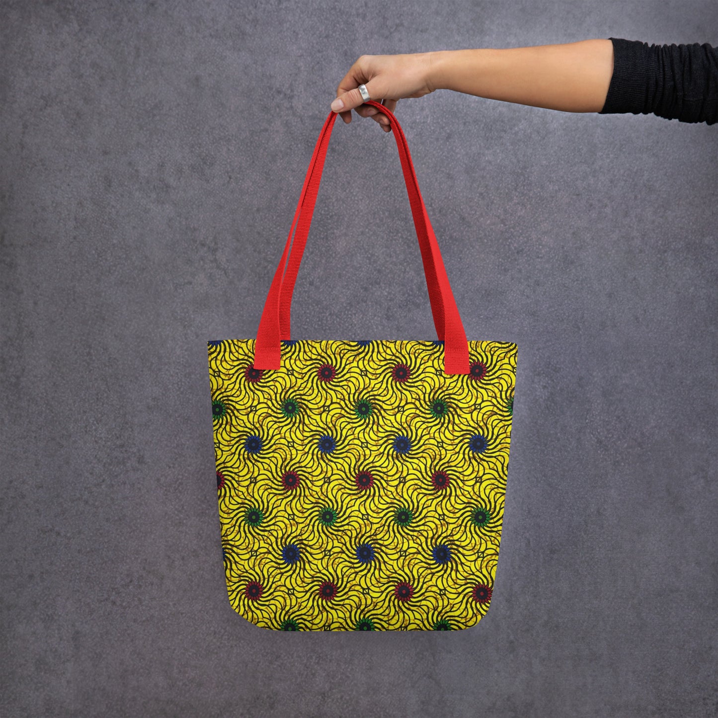 Multicolour Yellow Tote Bag