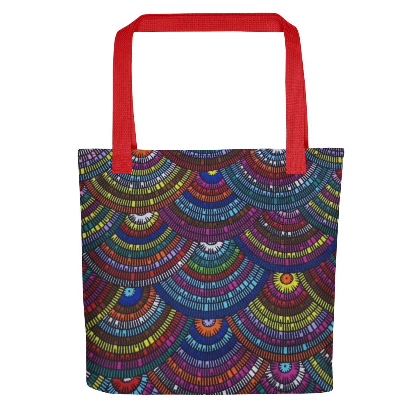 Multicolour Half Circle Tote Bag