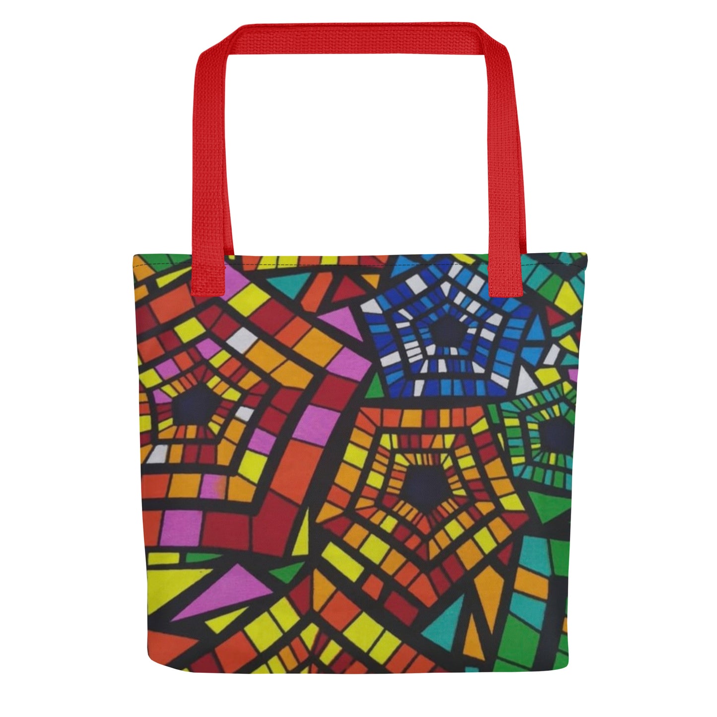 Multicolour Pentagon Tote Bag