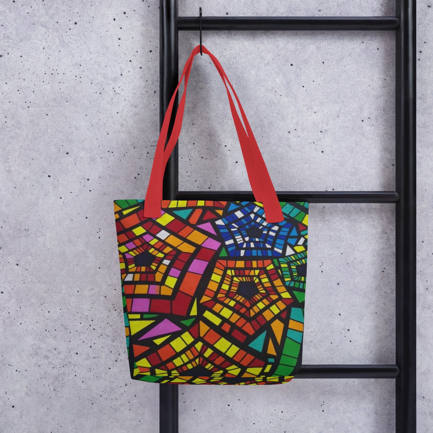 Multicolour Pentagon Tote Bag