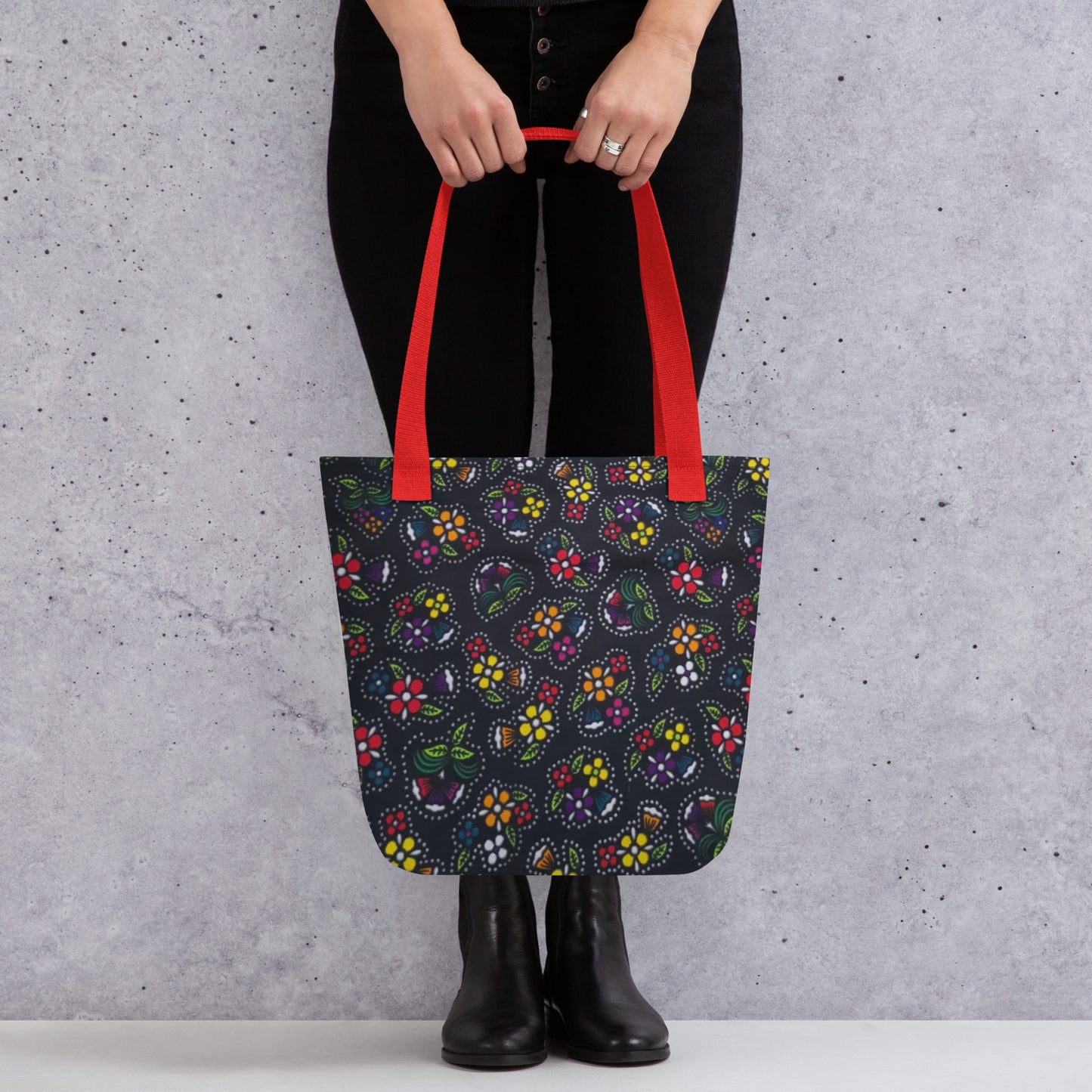 Multicolour Dark Tote Bag