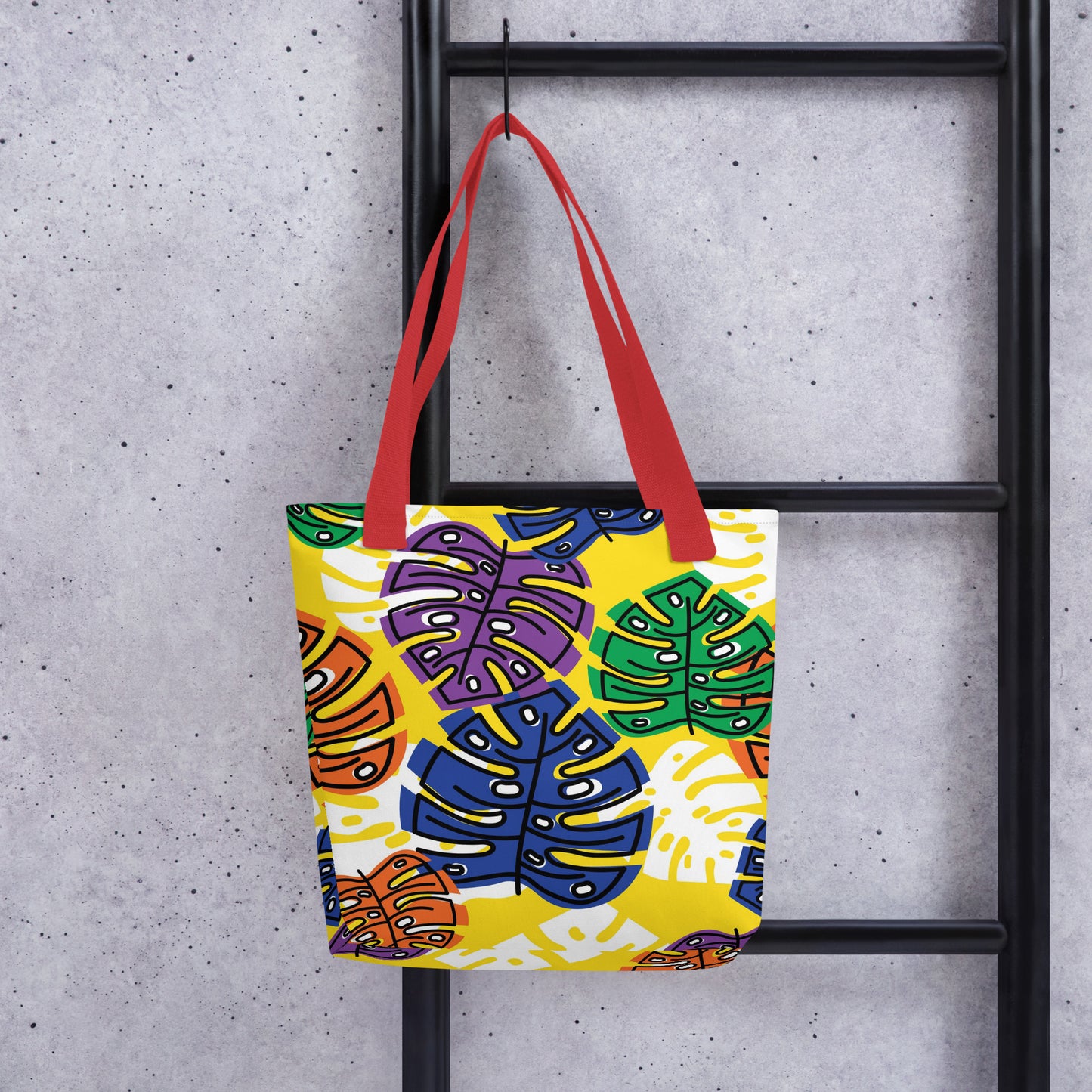 Yellow Tropical Tote Bag