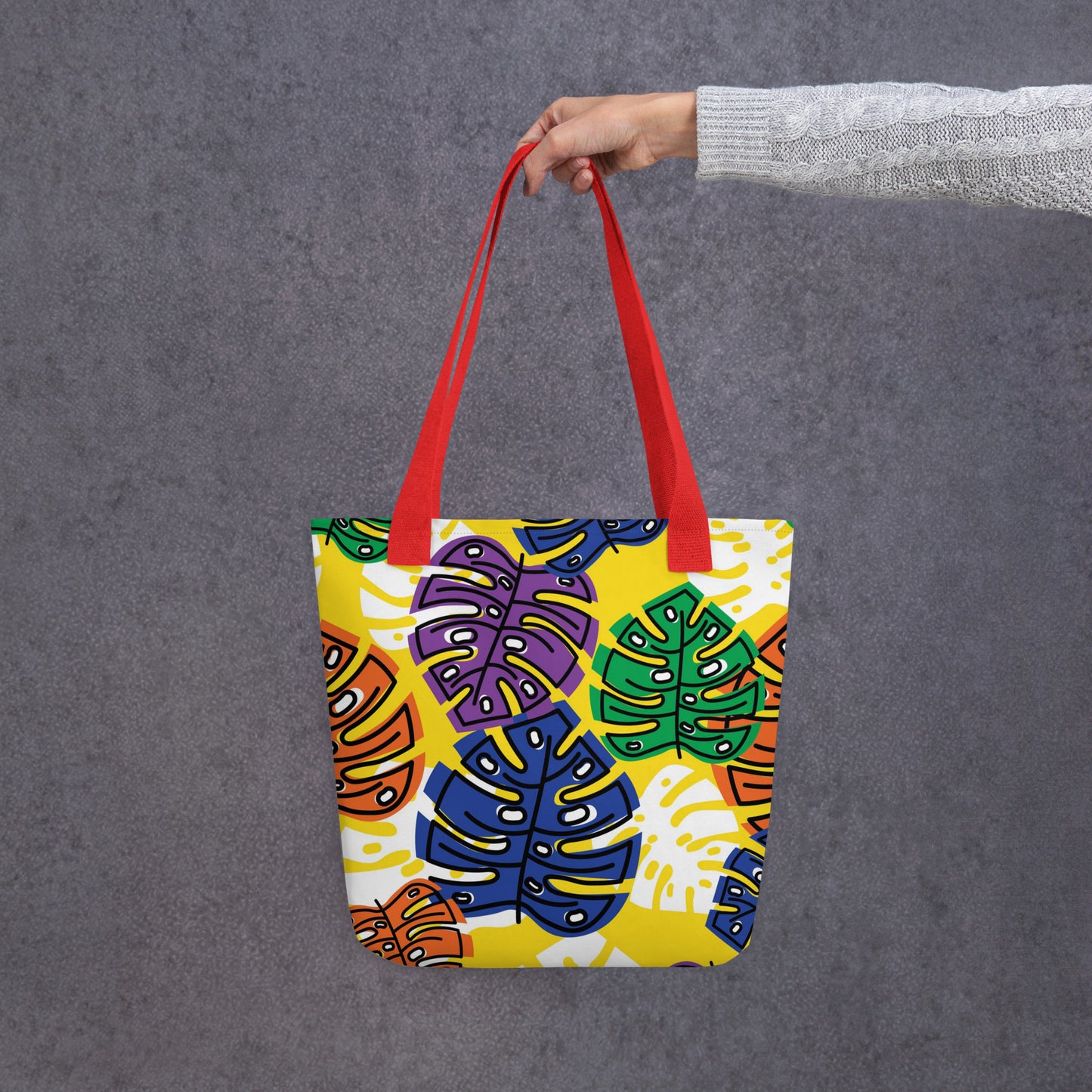 Yellow Tropical Tote Bag