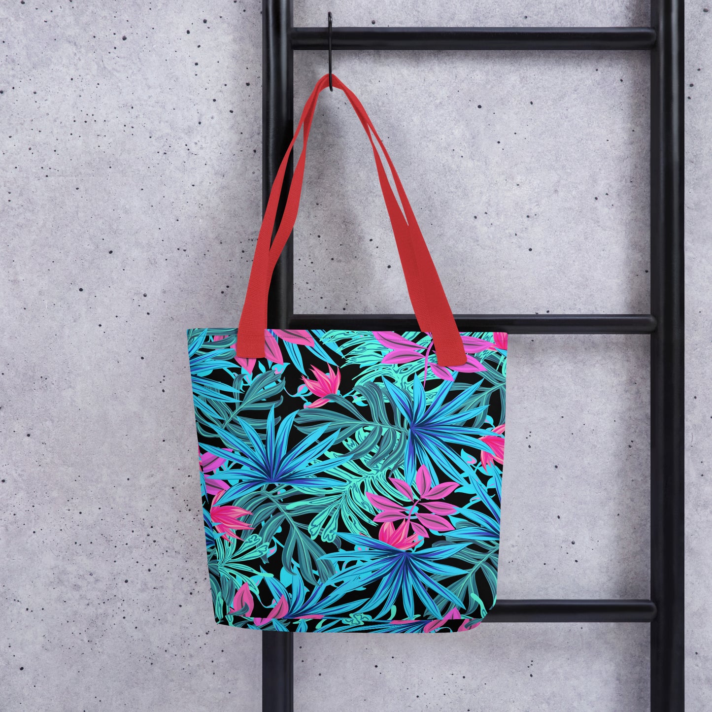 Blue Tropical Tote Bag