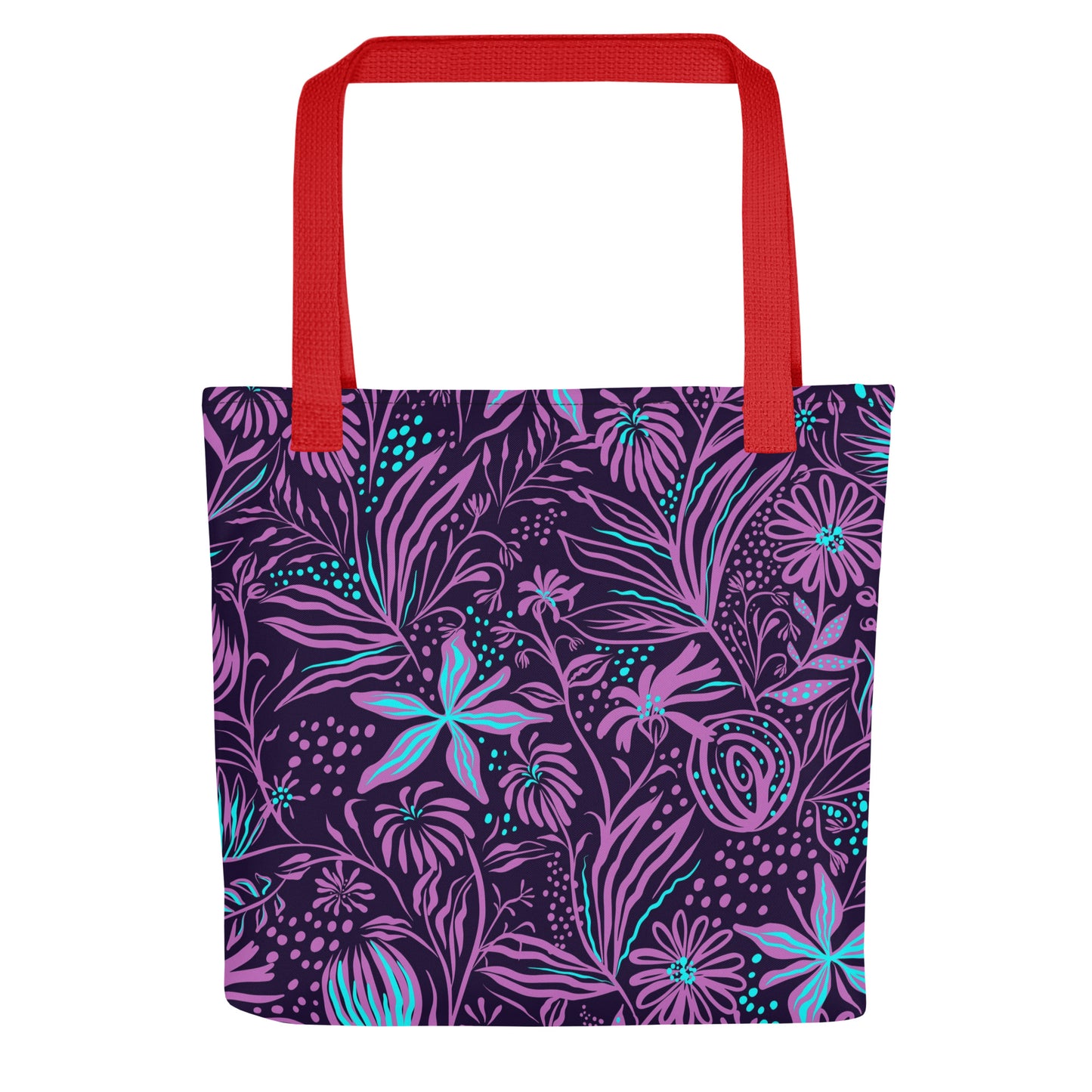 Purple Tropical Tote Bag