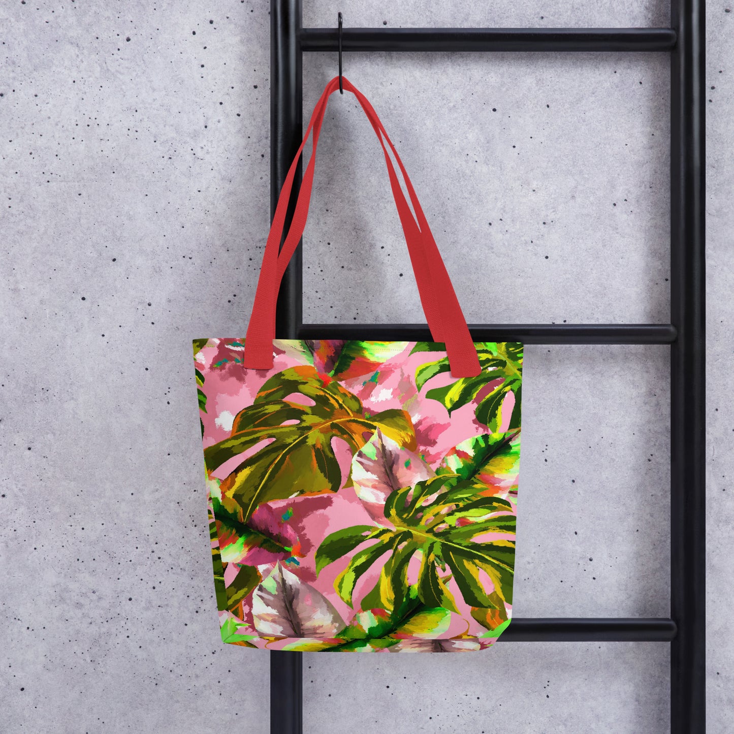 Pink Tropical Tote Bag