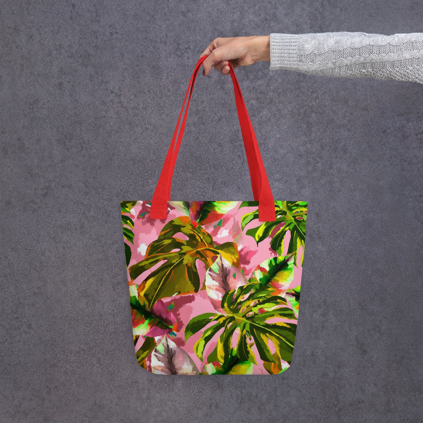 Pink Tropical Tote Bag