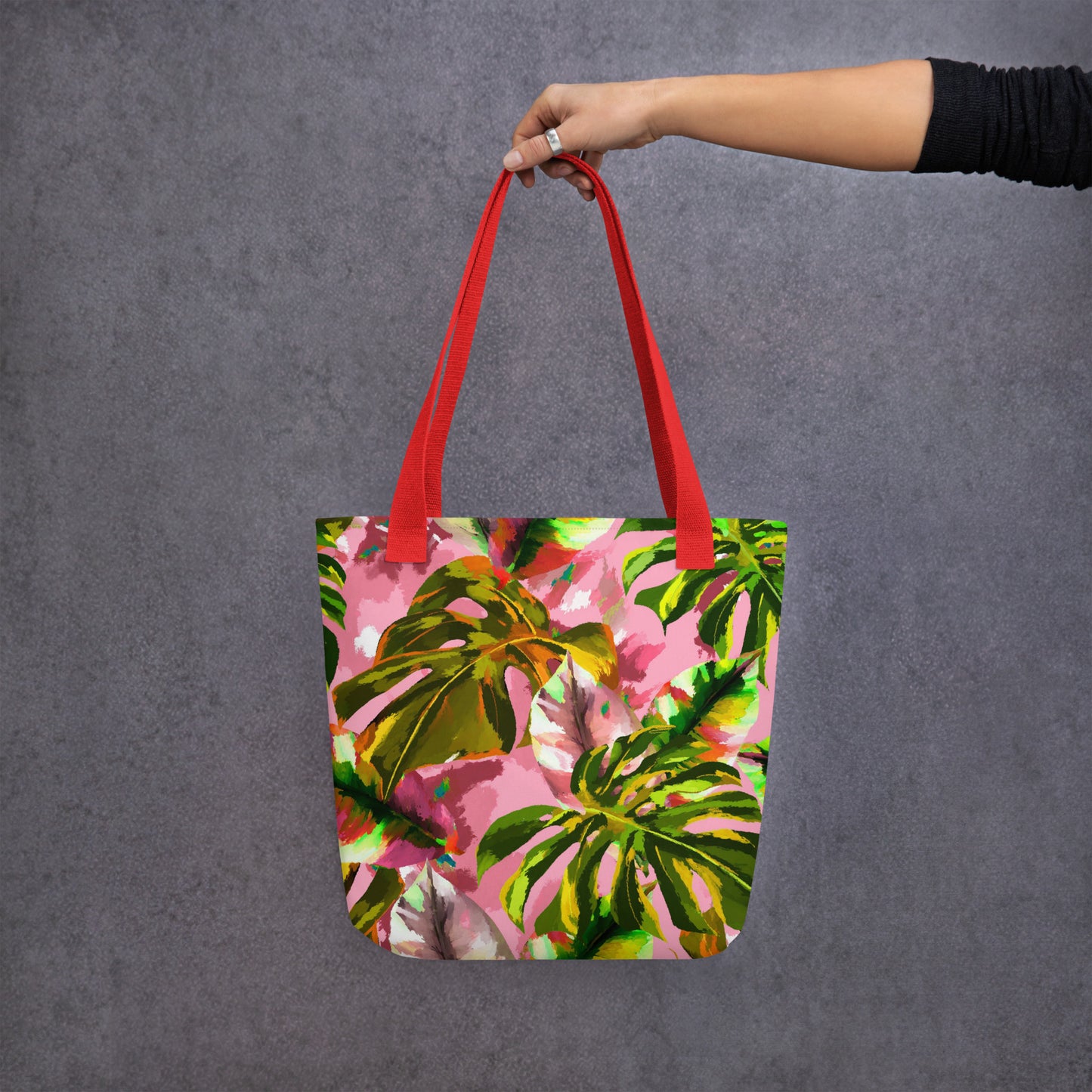 Pink Tropical Tote Bag