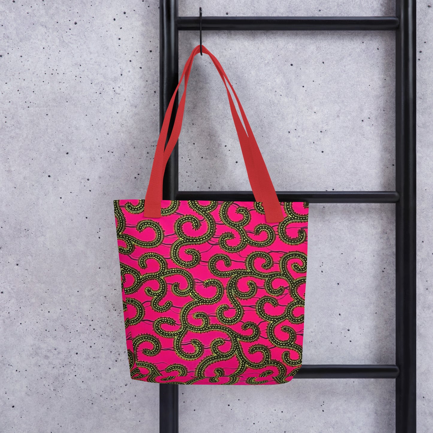 Pink Ankara Tote Bag