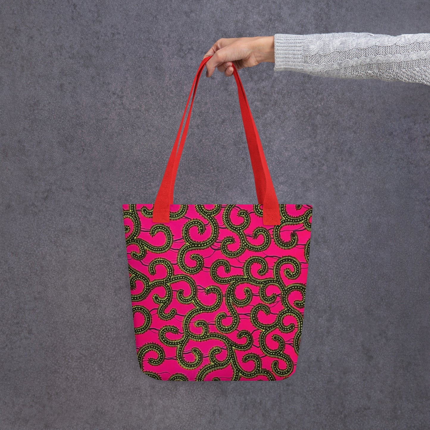 Pink Ankara Tote Bag