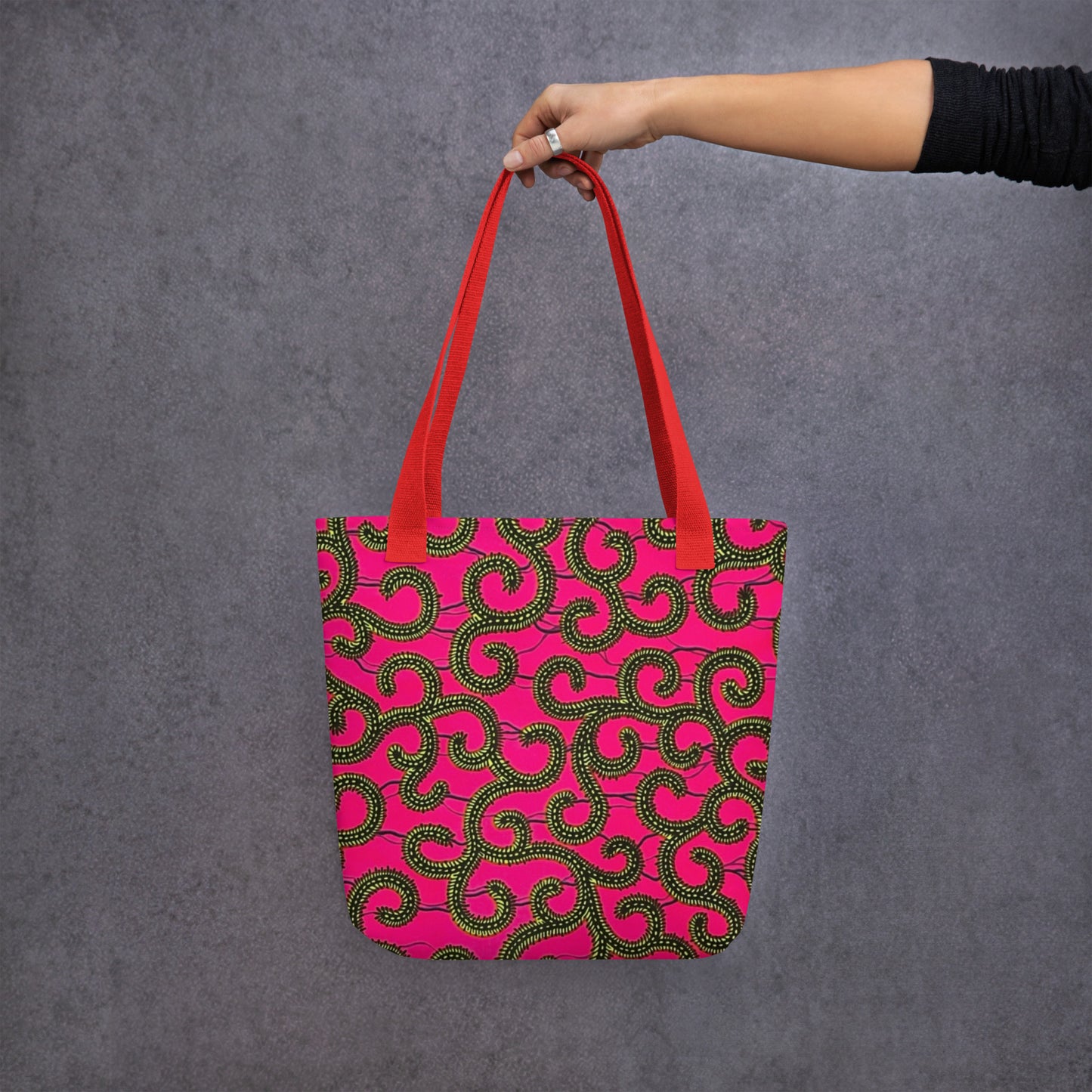 Pink Ankara Tote Bag