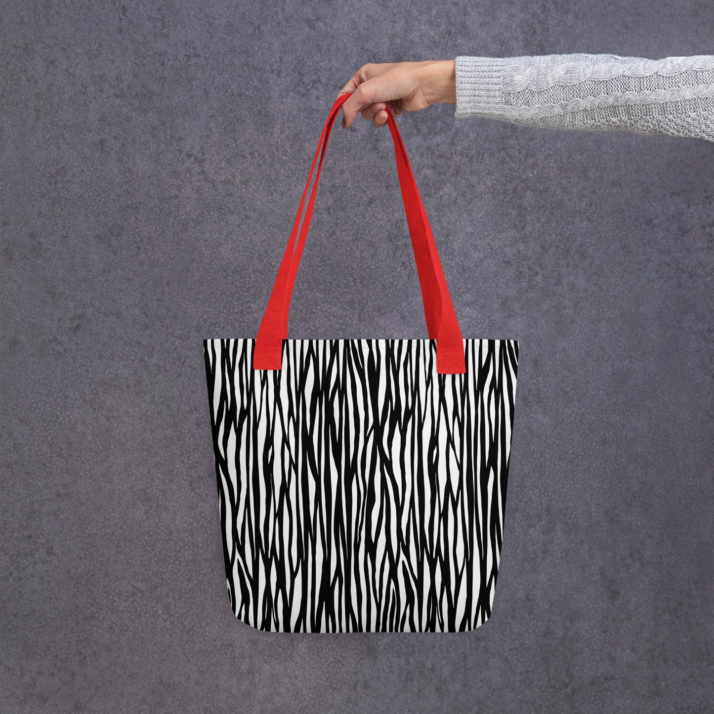 Zebra Print Tote Bag