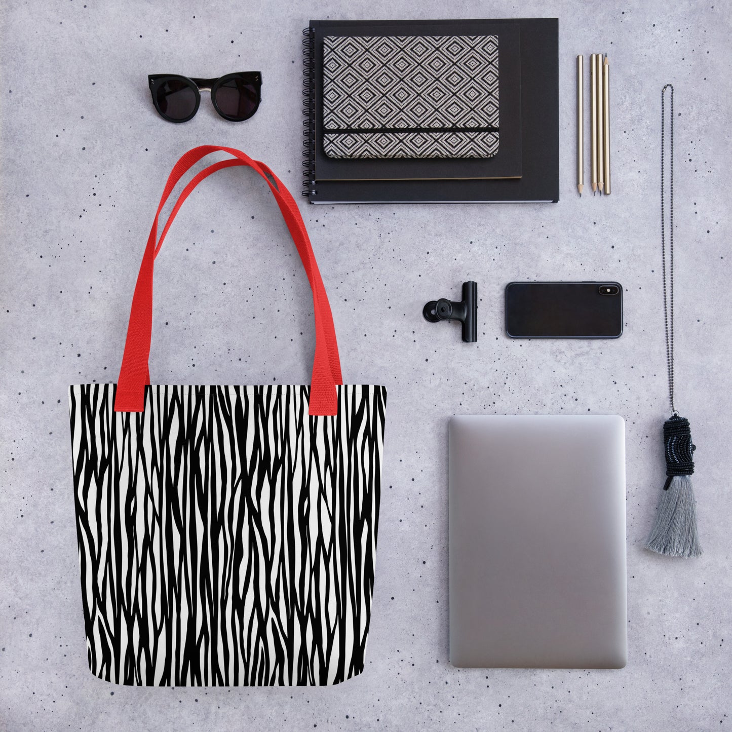 Zebra Print Tote Bag