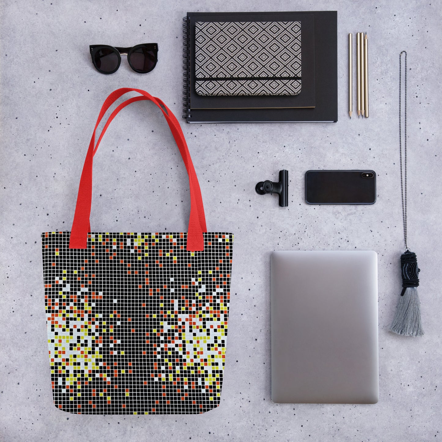 Graphic Square Tote Bag