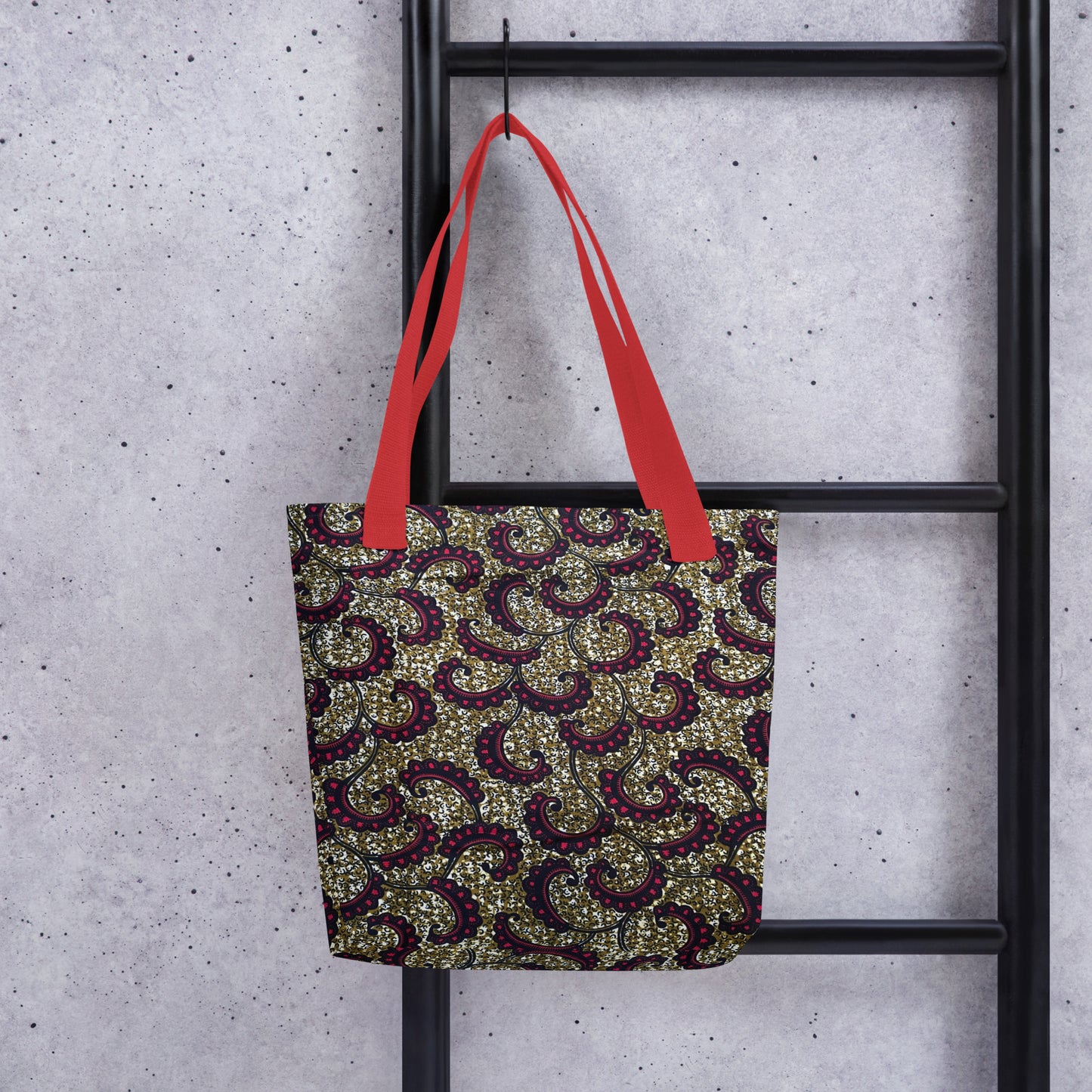 Burgundy Brown Tote Bag