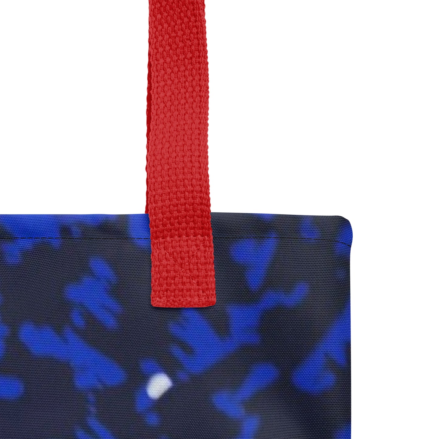 Blue Leopard Tote Bag