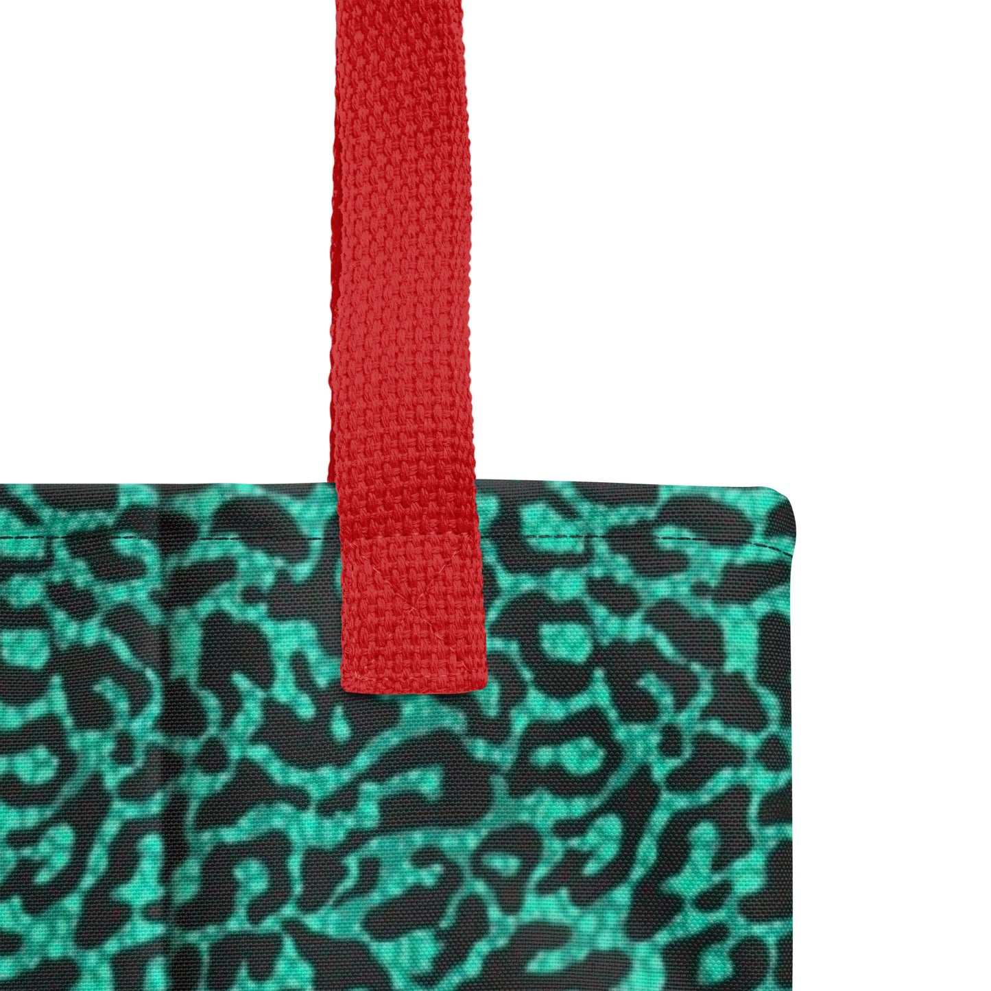 Green Leopard Tote Bag