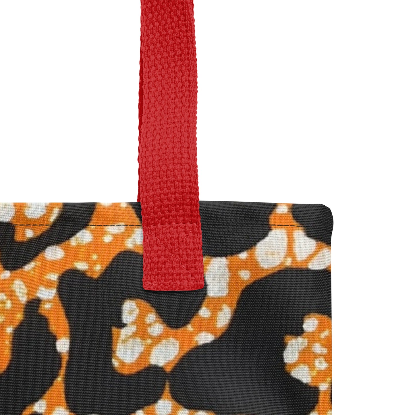 Green Orange Leopard Tote Bag