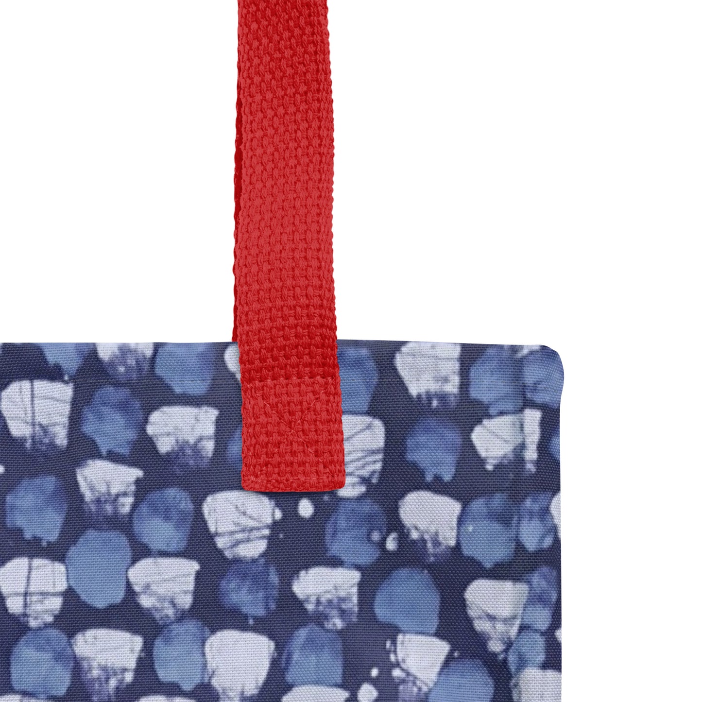 Blue Dotted Tote Bag