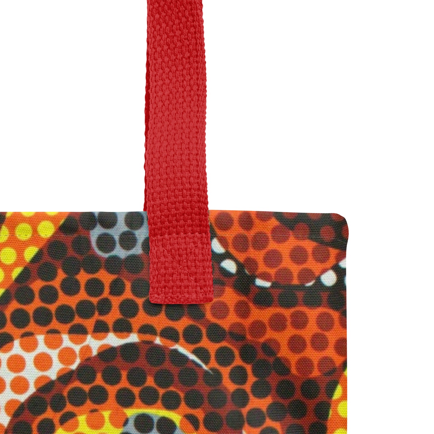 Multicolour Orange Tote Bag