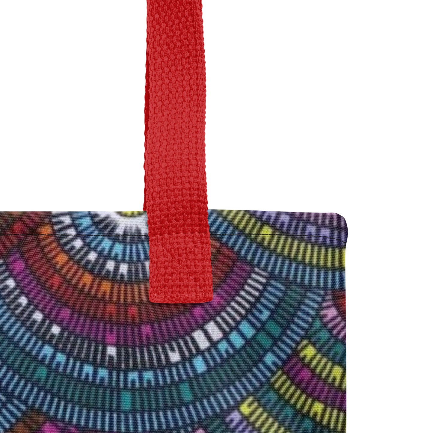 Multicolour Half Circle Tote Bag