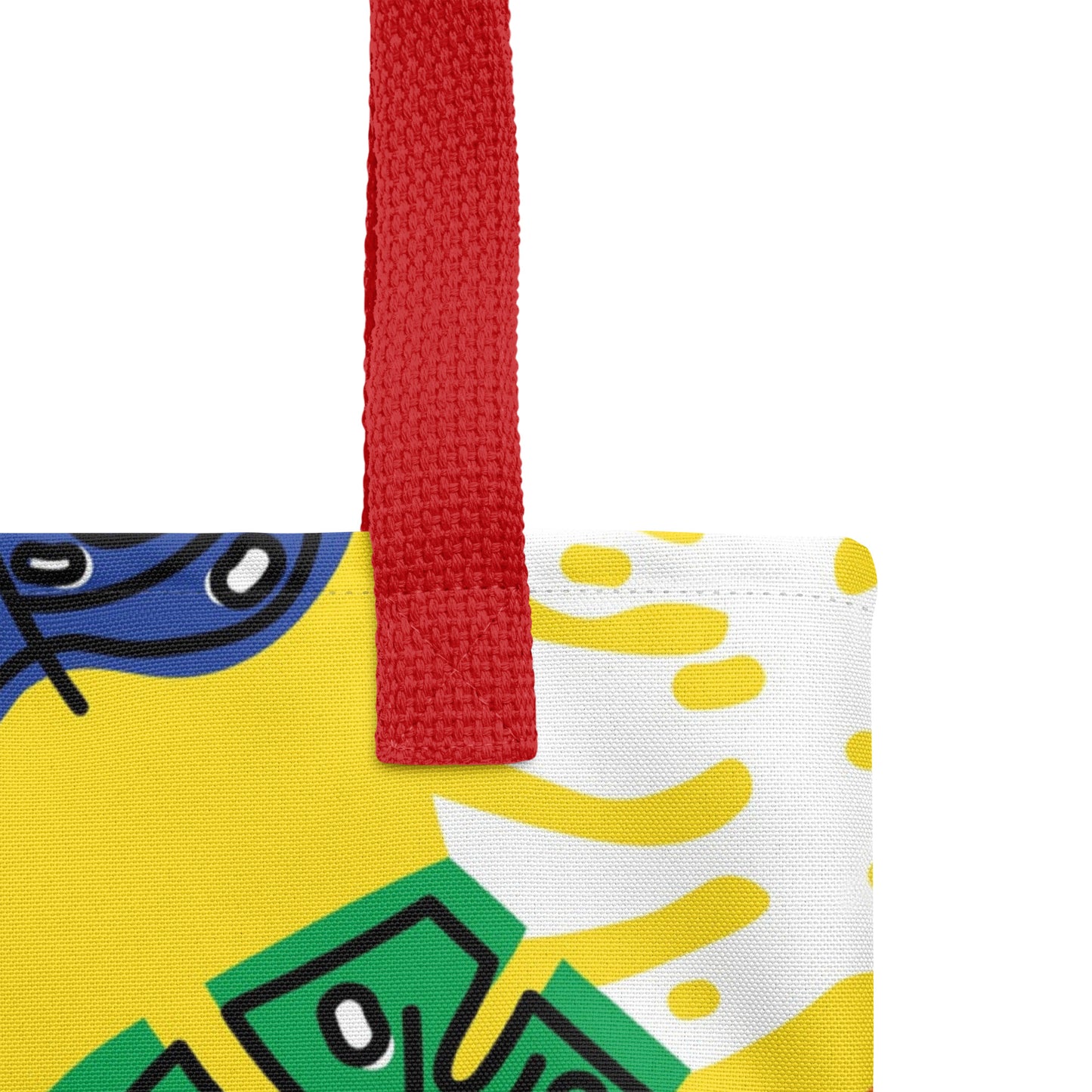 Yellow Tropical Tote Bag