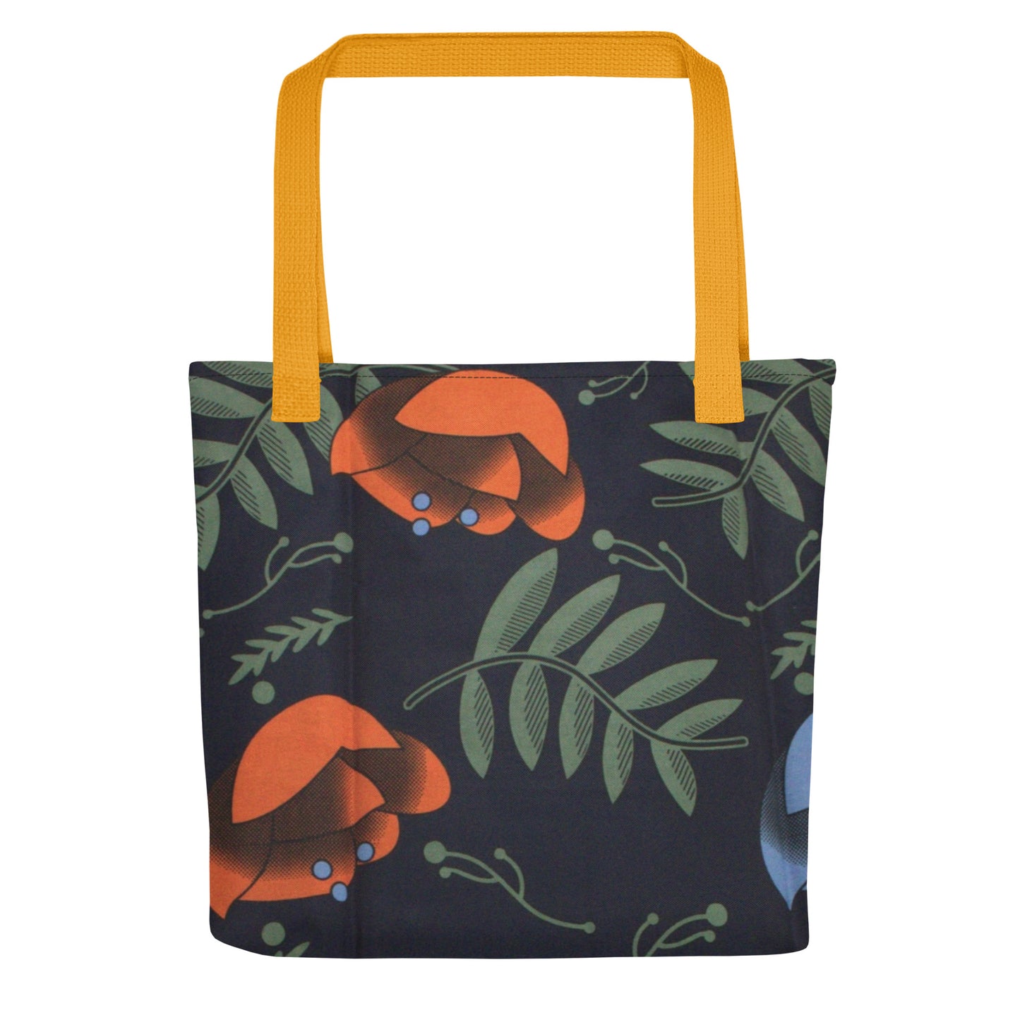 Winter Floral Tote Bag