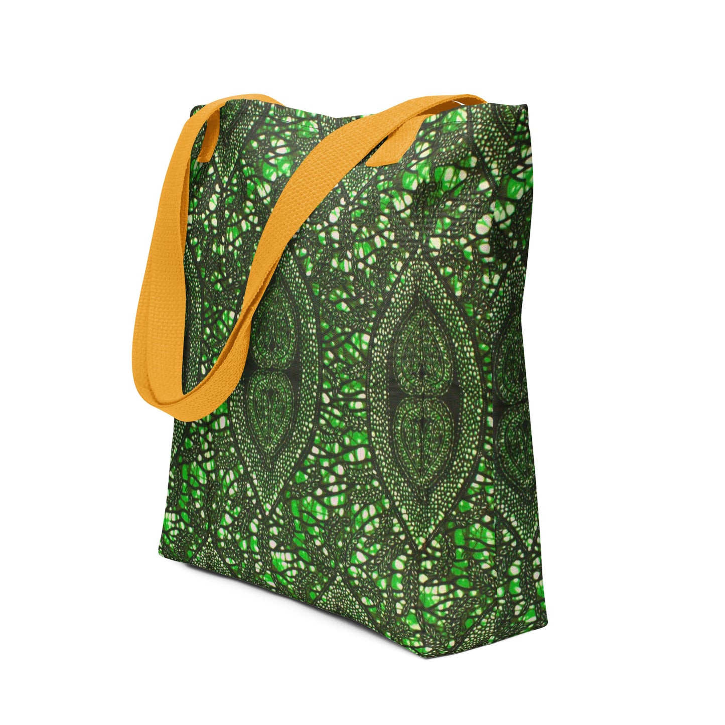 Green Peas Ankara Tote Bag