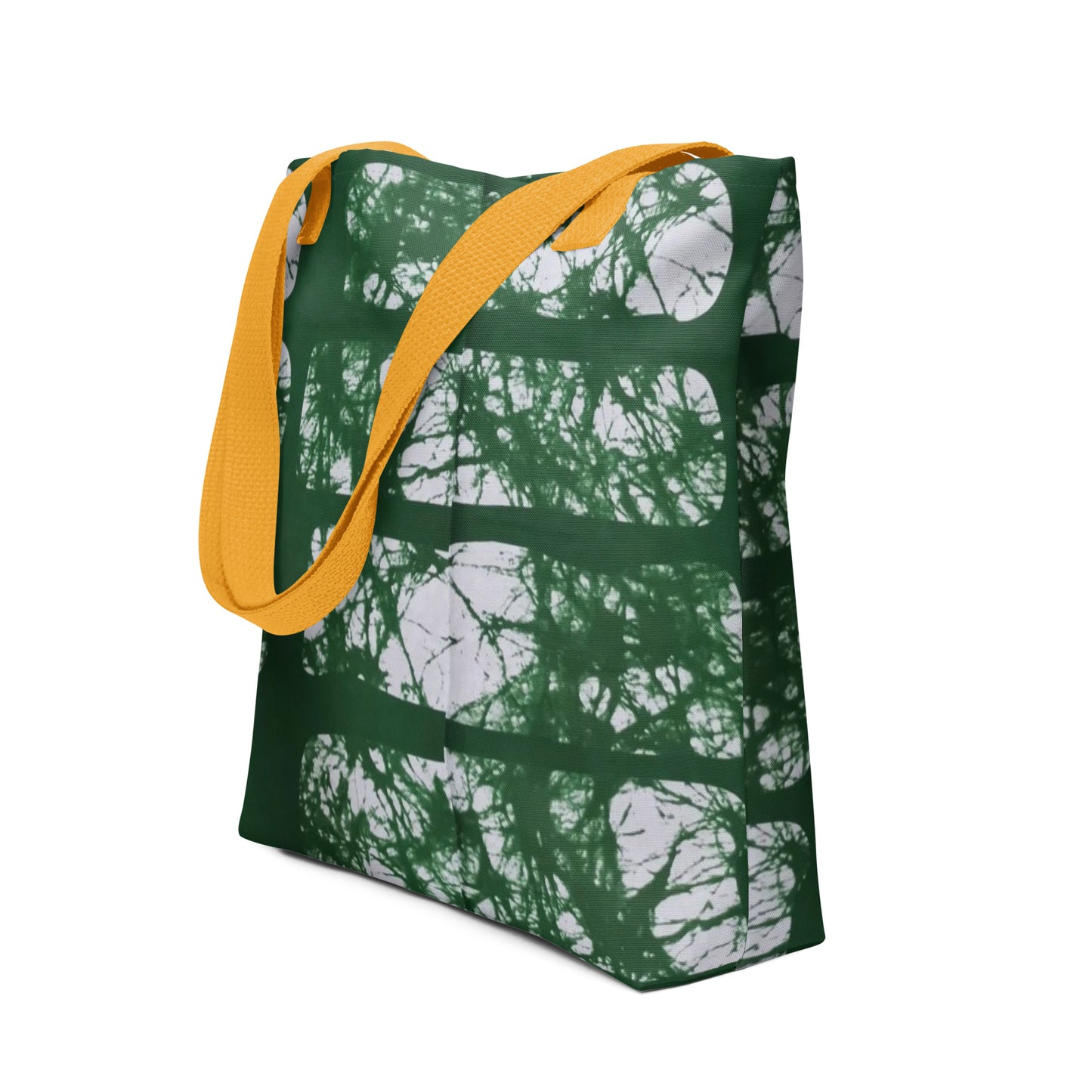 Green Print Tote Bag